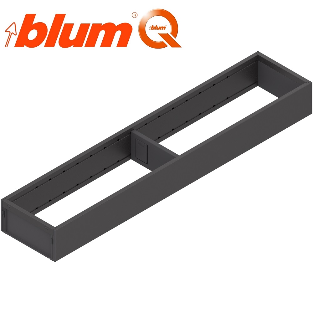 Blum AMBIALINE marco div.LN.500xAn.100xAl.52mm.Negro.