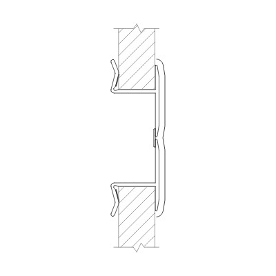Accesorio bivalente Esqu./Rinc.Flexible Zocalo PVC Gris Antracita Alt.150mm.