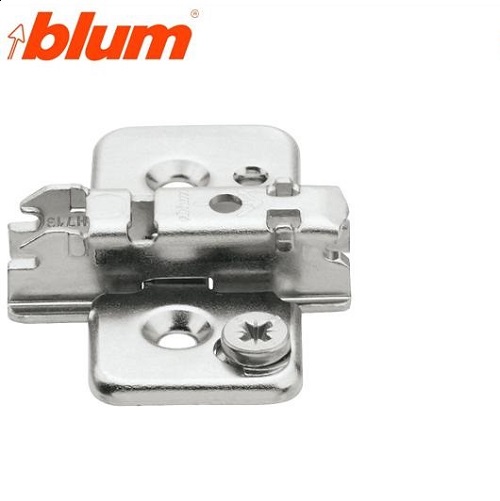 Blum Base Bisagra Cruz Excentrica Alt.3mm.Atornillar Niquel.