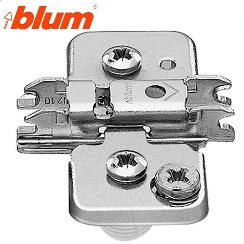 Blum Base Bisagra Cruz Excentrica Alt.0mm.Taco 10mm.Niquel.