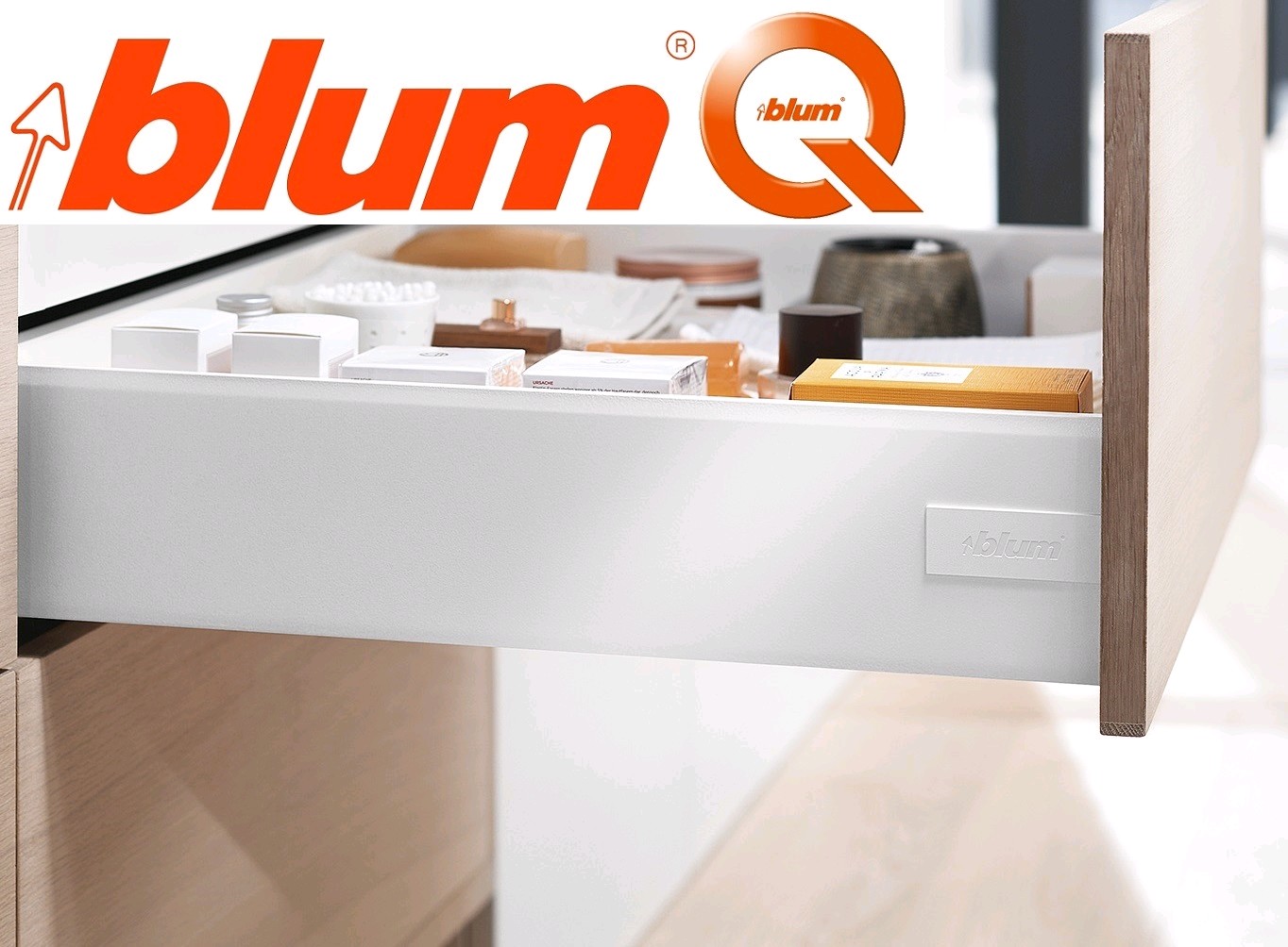 Blum Set Cajón ANTARO M Blanco LN.600mm.Blumt.65Kg.F/F.Inser